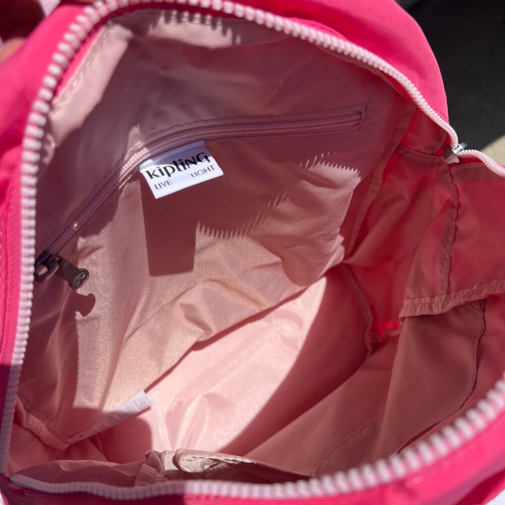 NWT Kipling Happy Pink City Pack Backpack - Picture 4 of 9